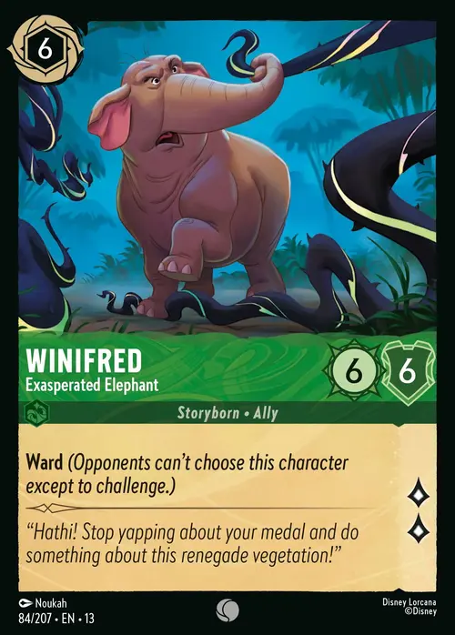 Winifred - Exasperated Elephant Frente