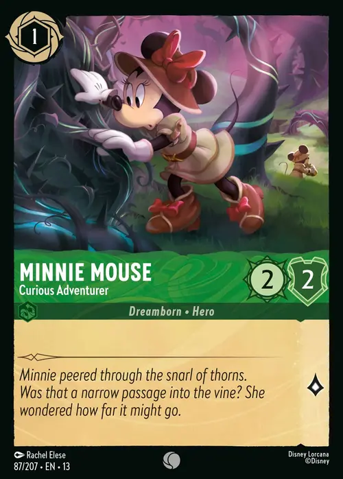 Minnie Mouse - Curious Adventurer Card Front