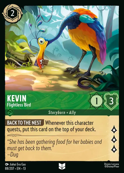 Kevin - Flightless Bird Card Front