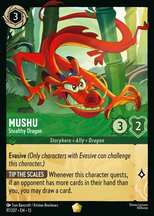 Mushu - Drago Silenzioso Card Front