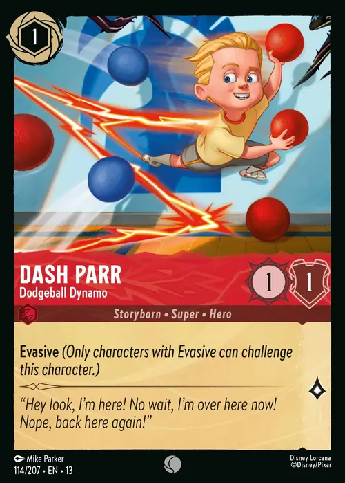 Flash Parr - Turbine del Dodgeball Card Front