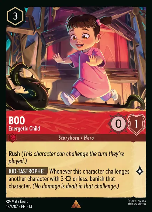 Boo - Energetic Child Card Front