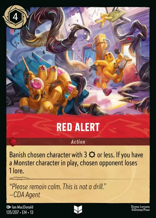 Red Alert Card Front