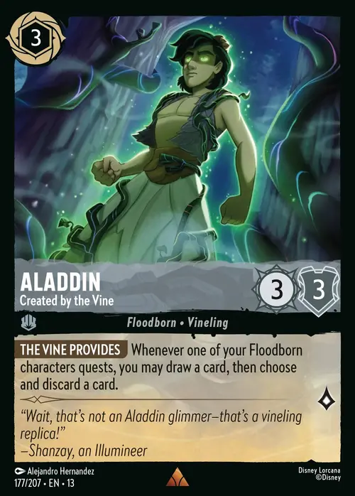 Aladdin - Creato dal Viticcio Card Front