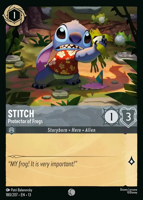 Stitch - Protettore delle Rane Card Front