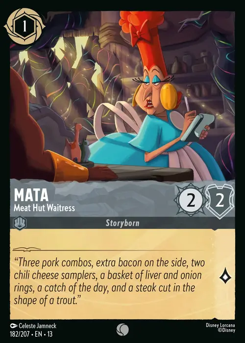 Mata - Cameriera della Casa della Carne Card Front
