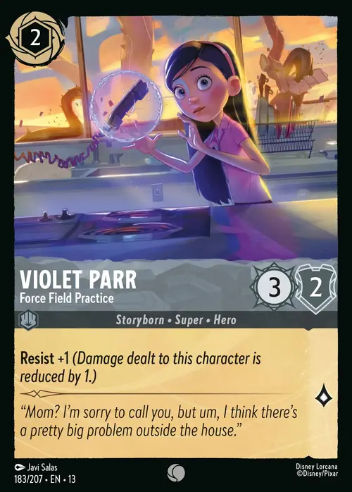 Violetta Parr - Che Si Allena con i Campi di Forza Card Front