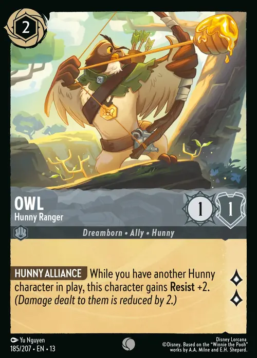 Owl - Hunny Ranger Card Front