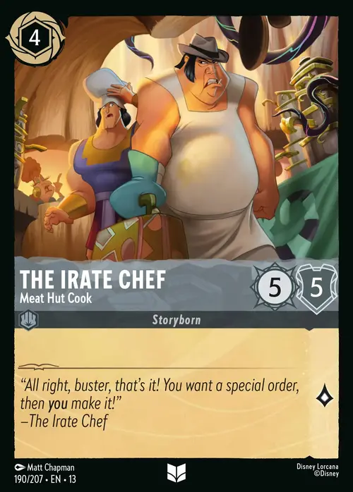 The Irate Chef - Meat Hut Cook Card Front