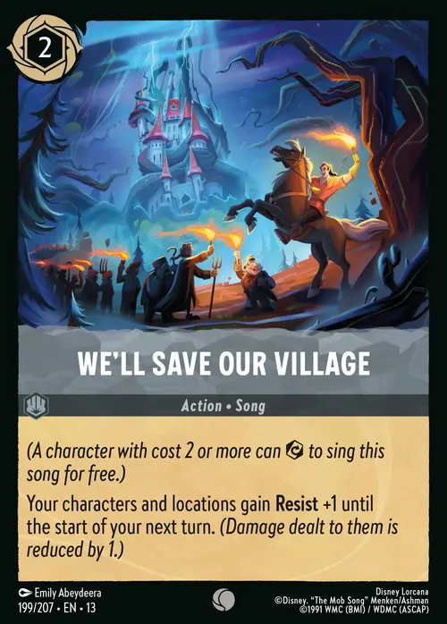 We'll Save Our Village Card Front