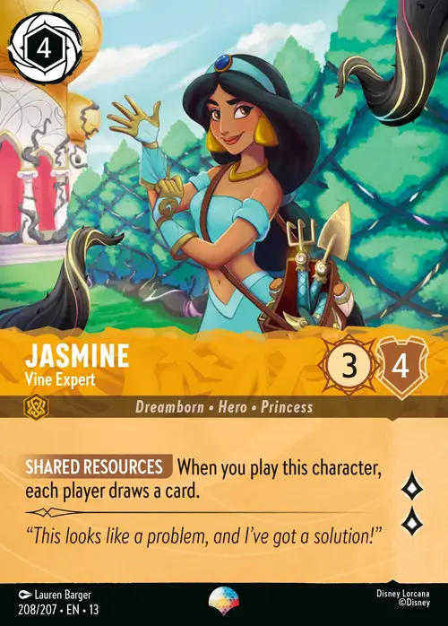 Jasmine - Esperta di Viticci Card Front