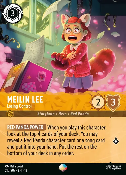 Meilin Lee - Losing Control Card Front