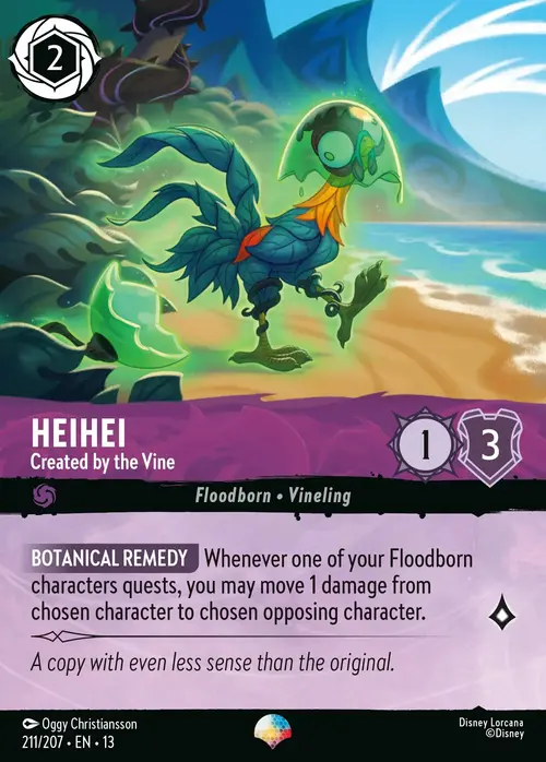 Heihei - Created by the Vine Card Front