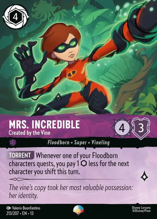 Mrs. Incredible - Created by the Vine Card Front
