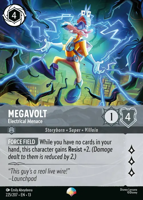 Megavolt - Minaccia Elettrica Card Front