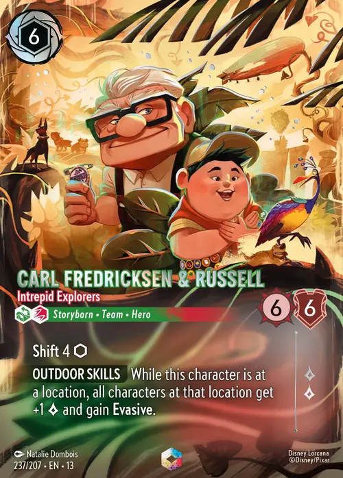 Carl Fredricksen & Russell - Intrepid Explorers Card Front