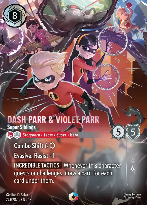 Dash Parr & Violet Parr - Super Siblings Frente