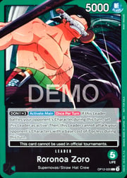 Roronoa Zoro · Demo Deck 2026 Stamp OP12-020