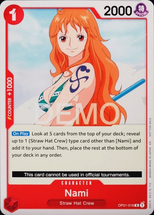Nami Card Front