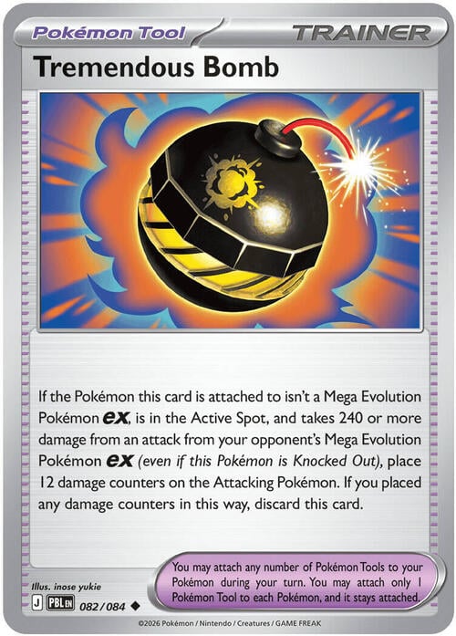 Tremendous Bomb Card Front