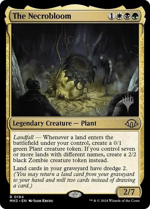La Necropianta Card Front