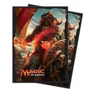 80 Rivals of Ixalan: "Angrath, the Flame-Chained" Sleeves