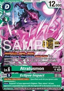 Atratusmon // Eclipse Impact Card Front