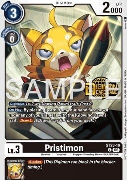Pristimon Card Front