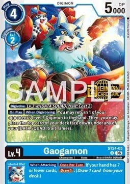 Gaogamon Card Front