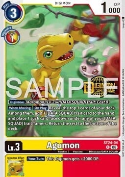 Agumon Card Front