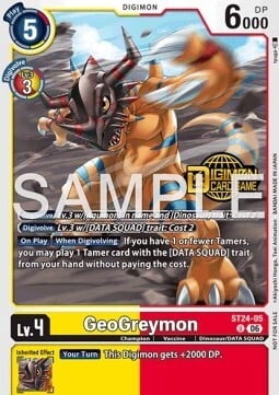 GeoGreymon Card Front