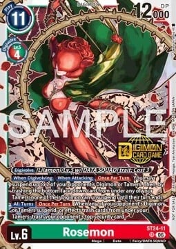 Rosemon Card Front