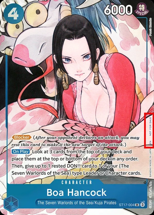 Boa Hancock Card Front