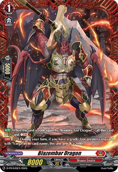 Blazembar Dragon Card Front