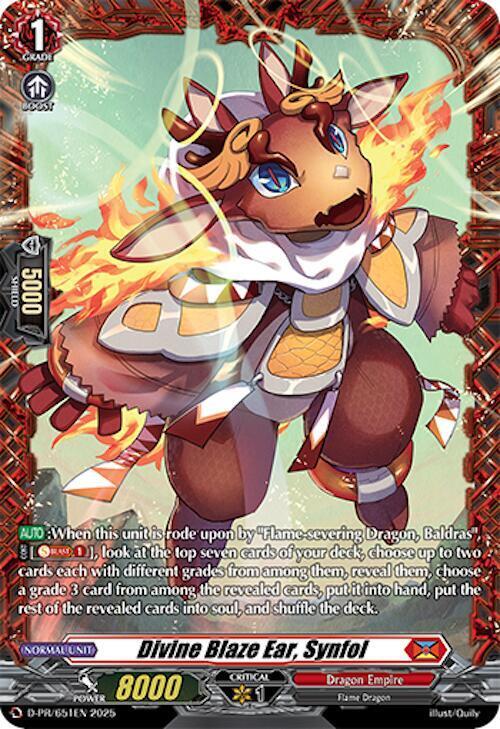 Divine Blaze Ear, Synfol Card Front