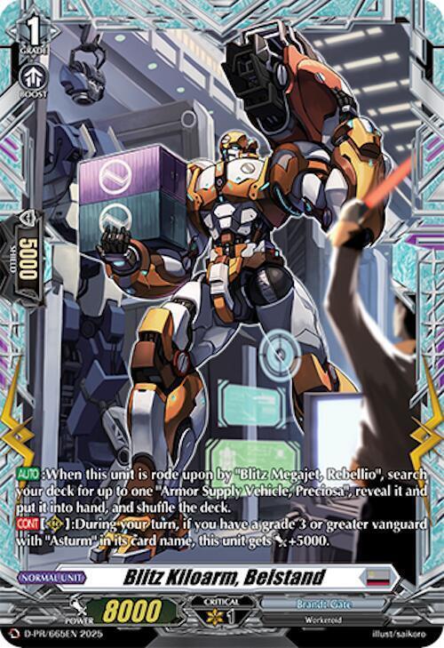 Blitz Kiloarm, Beistand Card Front