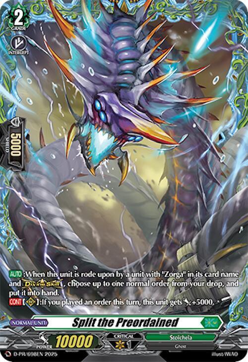 Split the Preordained Card Front