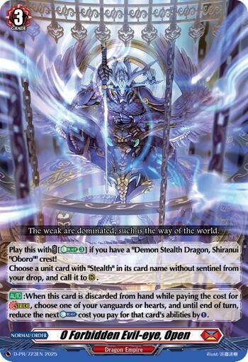 0 Forbidden Evil-eye, Open Frente