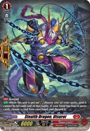 Stealth Dragon, Utsuroi Card Front