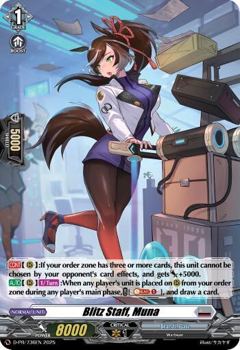 Blitz Staff, Muna Frente