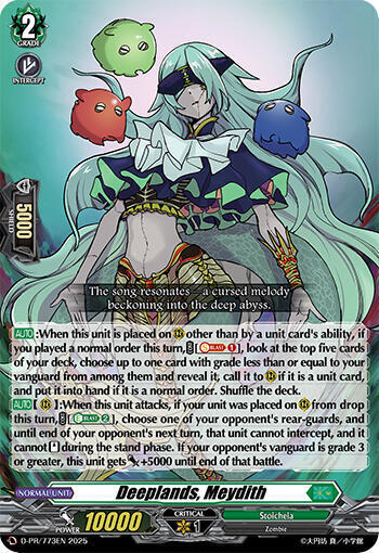 Deeplands, Meydith Card Front