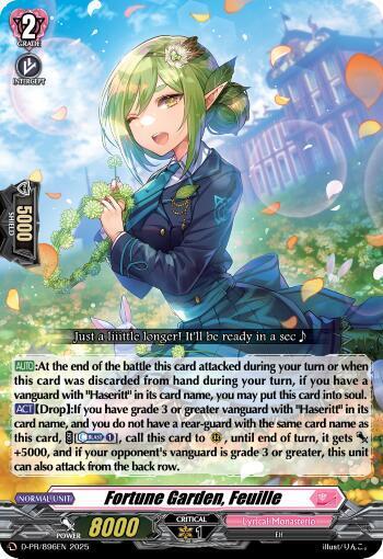 Fortune Garden, Feuille Card Front