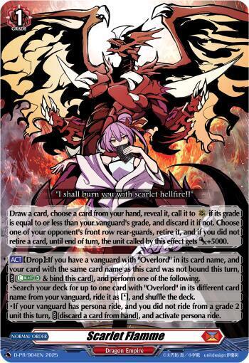 Scarlet Flamme Frente