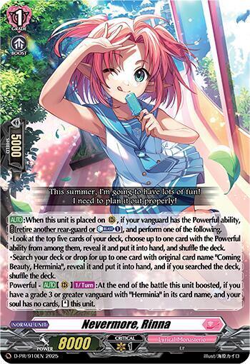 Nevermore, Rinna Card Front