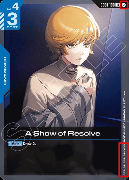 A Show of Resolve Frente