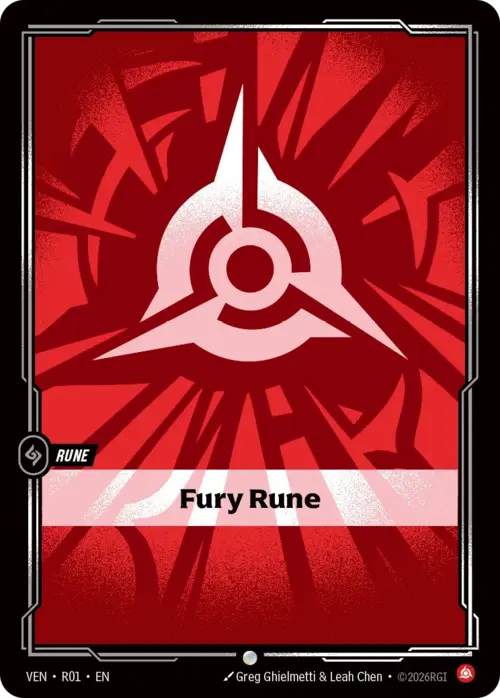 Fury Rune Card Front