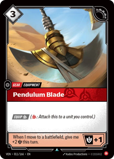 Pendulum Blade Card Front