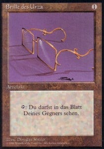 Glasses of Urza Card Front