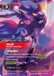 Akali - Deadly Weapon · Alternative Art 021a