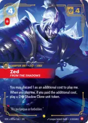 Zed - From the Shadows · Alternative Art 023a